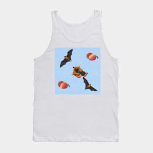 Fruit Bats and Mangoes Blue Tank Top